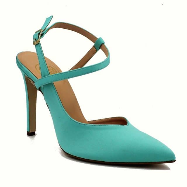 Patent leather heels Gucci Turquoise size 38.5 EU in Patent leather -  21666217